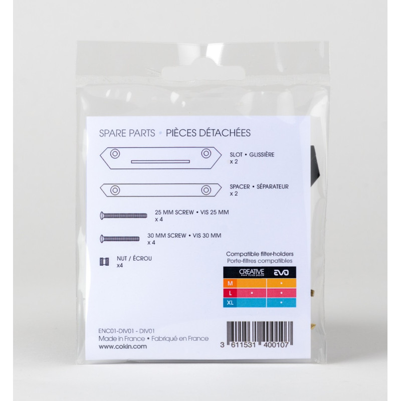 COKIN - Kit de pièces détachées pour porte-filtres