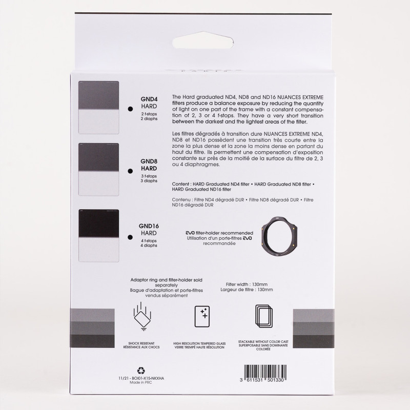 Kit Dégradés Hard NUANCES Extreme GND4H, GND8H, GND16H - Taille XL