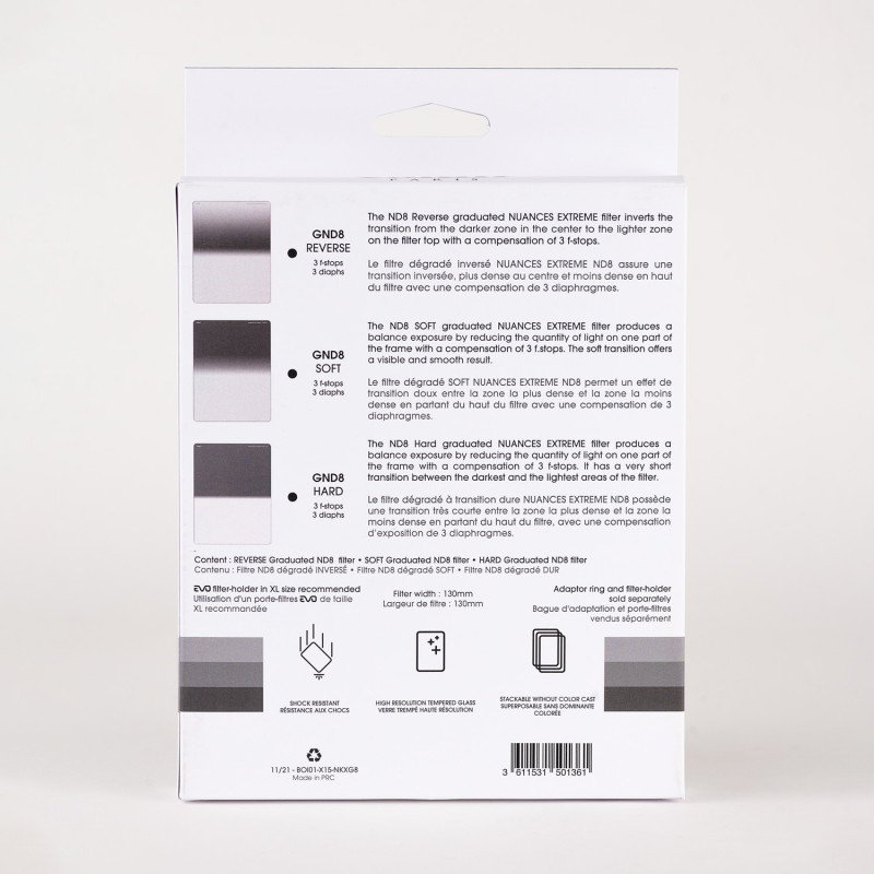 Kit Transitions NUANCES Extreme GND8R, GND8S, GND8H - Taille XL